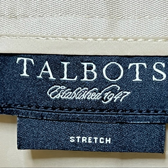 Talbots Button Front Lined Tan Skirt With Faux Pockets Size 6 - Picture 8 of 11